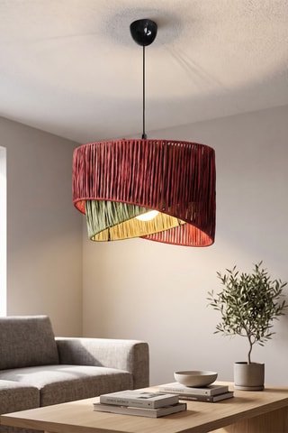 Lampadario Cake - 60 W - Verde e rosso