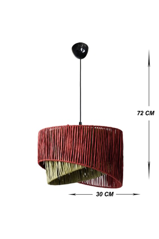 Lampadario Cake - 60 W - Verde e rosso