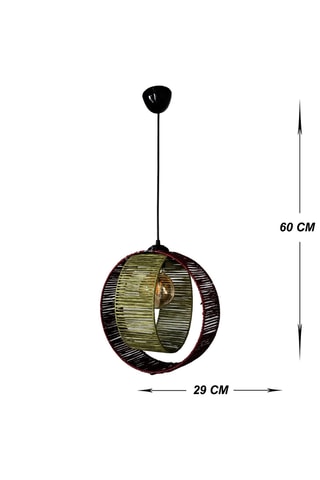 Lampadario Ring - 60 W - Verde