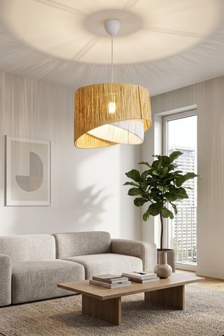Lampadario Cake - 60 W - Giallo e bianco