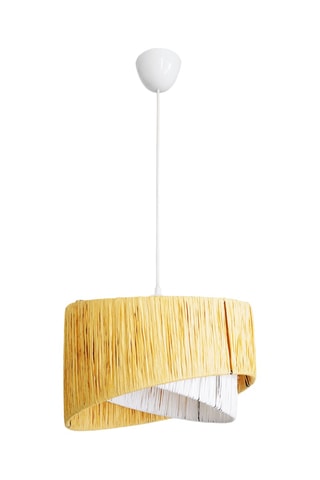 Lampadario Cake - 60 W - Giallo e bianco