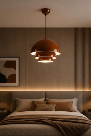 Lampadario Layer - 40 W - Marrone
