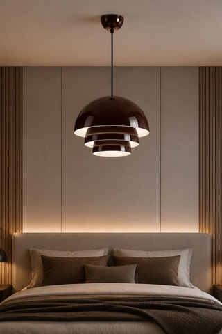 Lampadario Layer - 40 W - Marrone