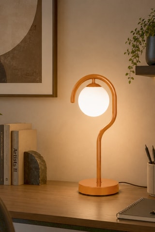 Lampada da tavolo Gedik - 40 W - Arancione