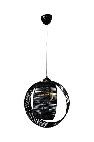 Lampadario Ring - 60 W - Nero