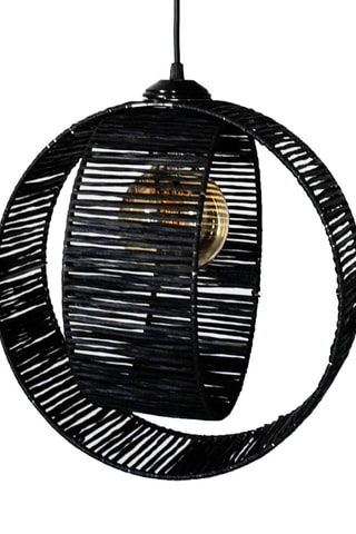 Lampadario Ring - 60 W - Nero