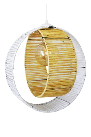 Lampadario Ring - 60 W - Giallo e bianco
