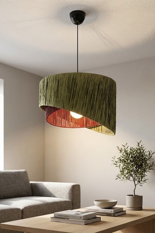 Lampadario Cake - 60 W - Verde e rosso