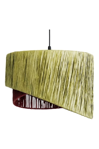 Lampadario Cake - 60 W - Verde e rosso