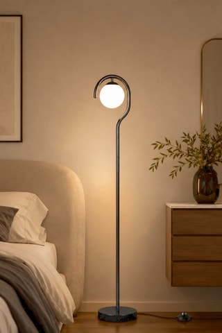 Lampada da terra Gedik - 40 W - Nero
