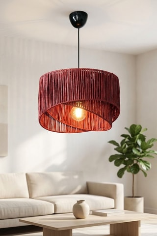 Lampadario Cake - 60 W - Rosso
