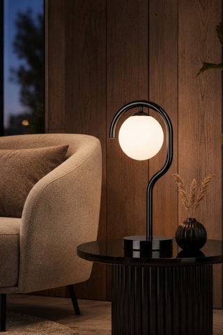 Lampada da tavolo Gedik - 40 W - Nero