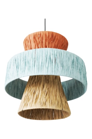 Lampadario Horizon - 60 W - Blu e arancione