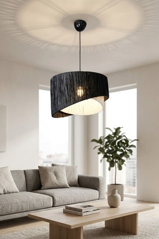 Lampadario Cake - 60 W - Nero e bianco