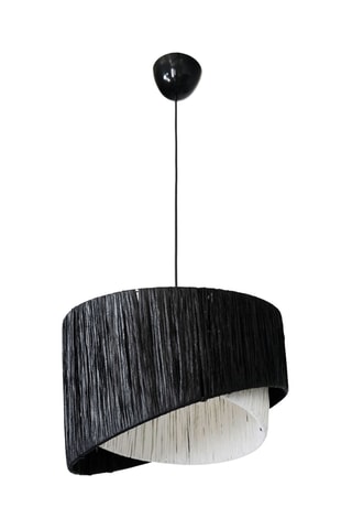 Lampadario Cake - 60 W - Nero e bianco