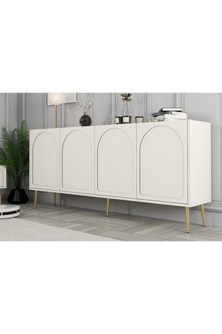 Buffet 4 portes Lyon 80 - 180 x 80 x 35 cm