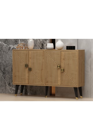 Console 4 portes Ahart  - 120 x 80 x 30 cm