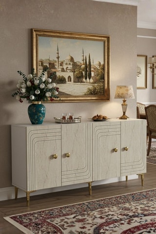 Console 4 portes - 150 x 75 x 32 cm