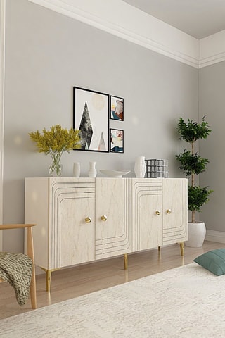 Console 4 portes - 150 x 75 x 32 cm
