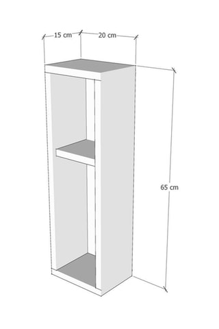 Table de chevet Turra - 20 x 65 x 15 cm