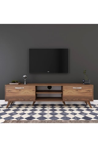 Meuble TV 2 abattants - 180 x 48,6 x 35 cm