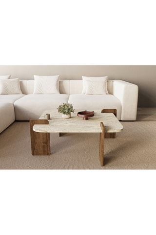Table basse Afrolli - 90 x 90 x 40 cm