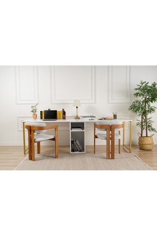 Bureau Twin Study - 240 x 74 x 60 cm