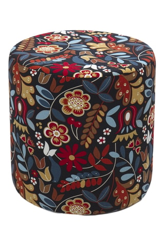 Pouf  Dalbudak - Bleu -  En tissu velours