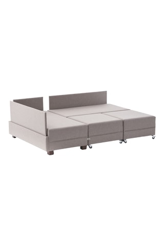 Canapé 4 places d'angle gauche convertible  Fly Left - Crème -  En tissu