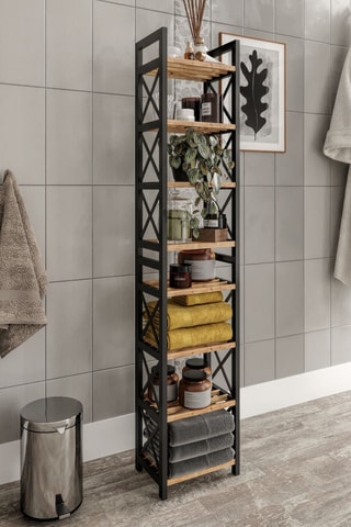 Étagère en bois - 23 x 18 x 128 cm