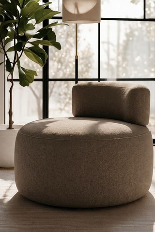 Fauteuil  Ellipse - Marron - Toucher doux