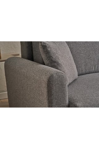Canapé 3 places convertible d'angle droit Mane Right - Gris -  En tissu