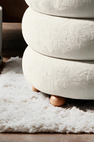 Pouf  Ottavia - Beige -  Toucher doux