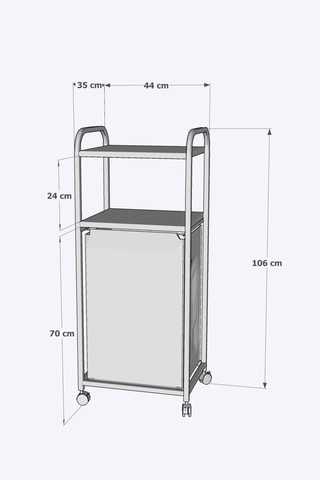 Panier à linge Dh Box Brown - 106 x 44 x 35 cm