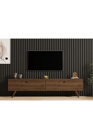 Meuble TV 2 abattants Paris - 160 x 40 x 25 cm