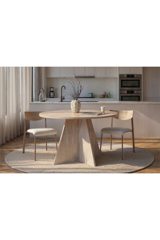 Table à manger Virella - 120 x 75 x 120 cm