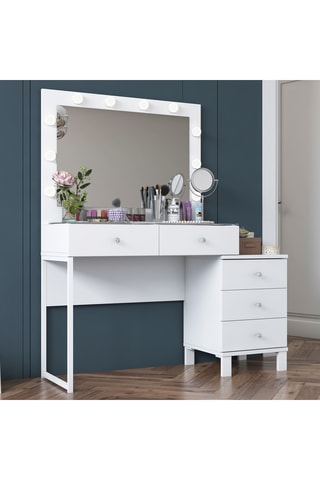 Coiffeuse 5 tiroirs  BJ150 - 141,8 x 120 x 40 cm