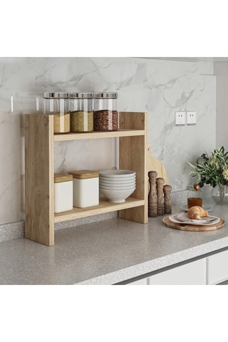Etagère de cuisine 2 niveaux - 34 x 10 x 30 cm