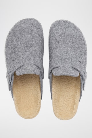 Gevoerde Clogs - Grijs