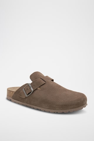 Sabots en cuir  - Marron