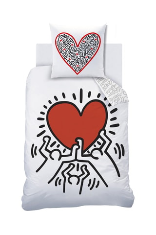 Juego de nórdico Keith Haring - Blanco