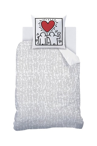 Juego de nórdico Keith Haring - Blanco