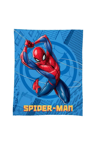 Manta Cuddle Spiderman Home Action Los Vengadores Marvel - Azul - 125 x 150 cm
