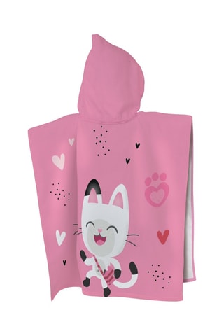 Poncho de baño con capucha La casa de muñecas de Gabby - Rosa
