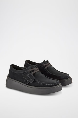 Nubuck Platform Derby's Torview - Zwart