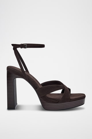 Sandales à talons - Marron