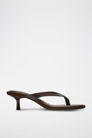 Sandali con tacco - Marrone