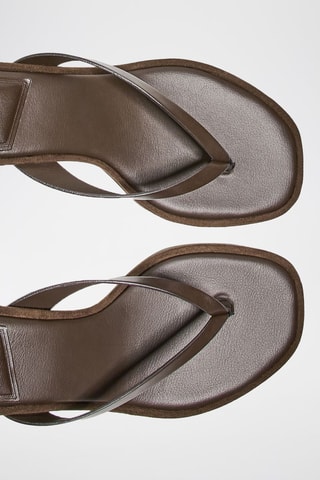 Sandali con tacco - Marrone