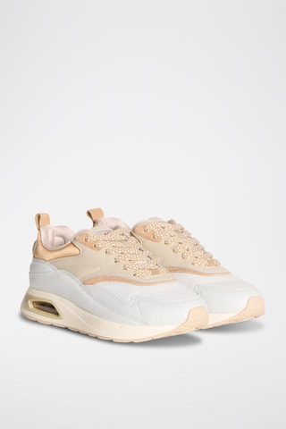 Leren Sneakers Evolution - Wit en Beige