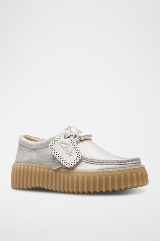 Leren Platform Sneakers Torhill - Zilverkleurig